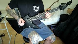 BLOODBATH  DEVOURING THE FEEBLE GUITAR COVER [upl. by Wesa]