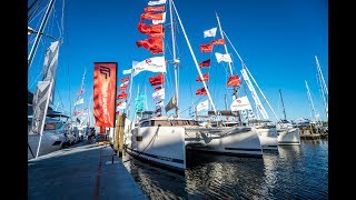 Fountaine Pajot Saona 47 Debut  Annapolis Boat Show [upl. by Nuahsyt]