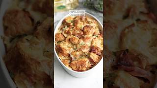 The best easy ham amp cheese croissant bake recipe [upl. by Karla]