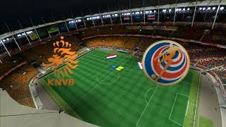 PaysBas  Costa Rica FIFA 14 World Cup  Coupe du Monde 2014 14art de Finale  CPU Vs CPU [upl. by Leod794]