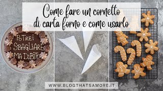 Come fare un cornetto di carta forno e come usarlo [upl. by Aehcim801]