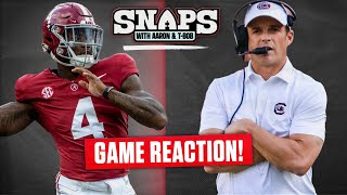 Alabama SURVIVES Full game recap and what is wrong with the Crimson Tide [upl. by Kennan247]