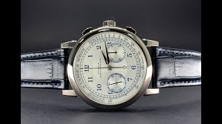 A Lange amp Söhne 1815 Chronograph Silver Dial White Gold [upl. by Neerehs]