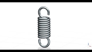 Siemens NX  JBM CAD ONLY FOR FUN   Zugfeder  Tension Spring [upl. by Kcirdor]