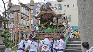 20240714 茨木市【茨木神社 夏祭り】本宮 だんじり 宮入り 石段下ろし 令和六年七月十四日日 地車祭 [upl. by Yelrebma]