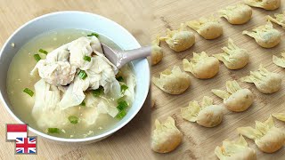 Lembut Gurih Resep PANGSIT AYAM KUAH  WONTON SOUP Favorit Anak amp Keluarga [upl. by Borer]