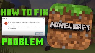 How To Fix Minecraft GLFW Error 65542 Error For PC 2021  How To Fix Minecraft Not Working [upl. by Ellata577]