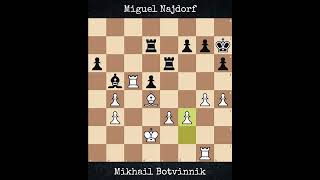 Mikhail Botvinnik vs Miguel Najdorf  Memorial AAlekhine 1956 [upl. by Nilac]