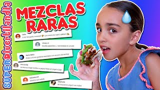 Probamos SUS COMBINACIONES de Comida Mezclas Raras de alimentos de SUSCRIPTORES [upl. by Cathyleen966]