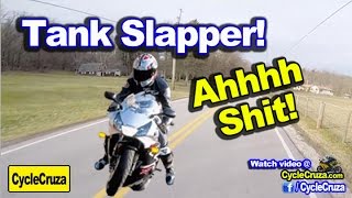 Motorcycle Tank Slapper  How To Get Out of Tank Slapper  MotoVlog [upl. by Teece]