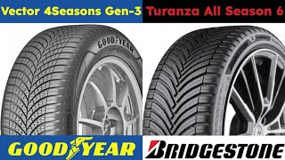 Goodyear Vector 4Seasons Gen 3 vs Bridgestone Turanza All Season 6 [upl. by Aivizt]