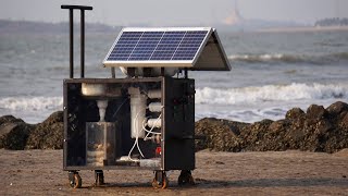 Solar Seawater Desalinator amp Water Purifier Machine  Seawater to Drinking Water [upl. by Anaila]