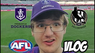 ITS A DRAW AFL Fremantle vs Collingwood Vlog Round 11 [upl. by Bull257]