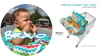 Infantino Compact Shopping Cart Cover  Baby Review [upl. by Farr]