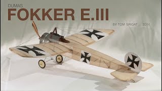 Dumas Kit 222  Fokker EIII StopMotion [upl. by Riesman301]