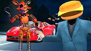 FNAF Animatronics DESTROYED My FERRARI in Gmod Garrys Mod Roleplay [upl. by Ennaira]