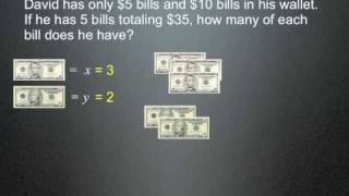 Money Word Problems Algebra [upl. by Zeba]