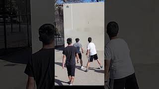 Wallball ROSS with the cross court angles 📐 rosspign wallball nychandball onewall [upl. by Jar]