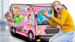 Amelia Avelina and Akim Ice cream truck story with Arthur [upl. by Zedecrem]