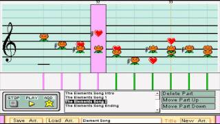 Mario Paint Composer  The Element Song Tom Lehrer [upl. by Verbenia]