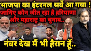 BJP Internal Survey  महाराष्ट्रहरियाणा चुनाव परिणाम तो डरा रहे हैबीजेपी में हड़कंप [upl. by Robbert]