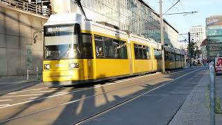 TRAM BVG Berlin Bombardier Flexity AdtranzAEG GT6N [upl. by Jodee]