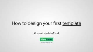 NiceLabel 2017  Design your first template [upl. by Aleira383]