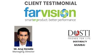 Farvision ERP  Real Estate CRM Software  Customer Reviews  Dosti Realty [upl. by Zelazny]