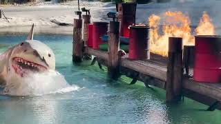 HHN 2024 Studio Tour HD POV  Airplane Crash Site and more Universal Studios Hollywood [upl. by Gussie815]