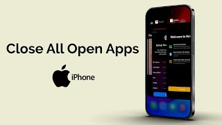 How To Close All Open Apps On iPhone [upl. by Zinn]