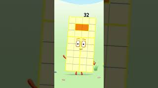 Learn Number 32 with Number Blocks numberblocks funny [upl. by Farrington]