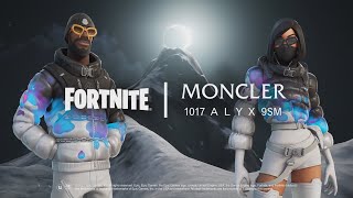 Our First Look At The Incredibly REACTIVE Moncler Skins Moncler x Fortnite Reveal Trailer [upl. by Ytinav]