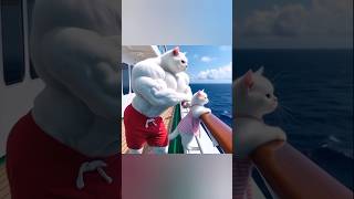 Father Rescues the Little Cat🥺😱catsoftiktok​ cat​ cute​ aiart​ ai​ poorcat​ catlover​ fyp​ [upl. by Olsewski]