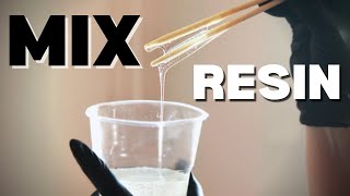 How to mix resin for beginner  RESIN ART [upl. by Yromem]