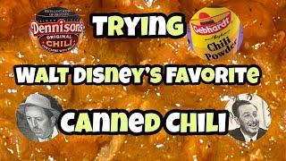 Trying Walt Disney’s favorite Canned Chili  Dennison’s  Gebhardt  My Honest Review [upl. by Nortal]