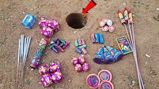 Diwali Crackers 💥 Testing UNDERGROUND 🔥  Cracker Experiment 2024 [upl. by Adiasteb]