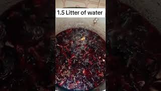 Simple way to make Zobo vlog drink recipe zobo [upl. by Orthman88]