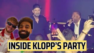 INSIDE Jurgen Klopps leaving party  rapping with John Barnes [upl. by Ellohcin181]