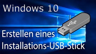 TUT Windows InstallationsUSBStick erstellen 4K  DE [upl. by Hgielrebma849]