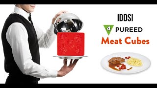 IDDSI Smooth Puree Level 4  Molded Meat Cubes [upl. by Assenay661]