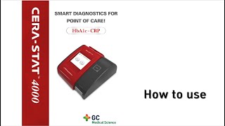 How to use CERASTAT 4000 CERASTAT HbA1c Test Kit [upl. by Aenehs]