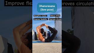 benefits of Dhanurasana Bow pose yoga ytshorts yogainspiration shorts [upl. by Currie]