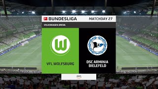 FIFA 22  Wolfsburg vs Arminia Bielefeld  Germany Bundesliga  09 April 2022  Gameplay [upl. by Carlin601]