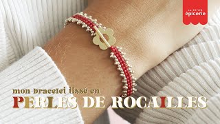 TUTO  Mon bracelet tissé en perles de rocailles  box MES KITS MAKE IT [upl. by Aisor]