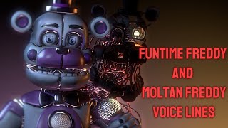 SFMFNAFVoice line funtime freddy and motlan freddy voice lines [upl. by Notneiuq]