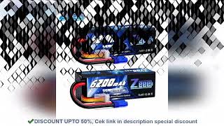 ✔️Best Zeee 4S 6200mAh Lipo Battery for RC Car 148V 80C Hardcase with EC5 Plug f [upl. by Bentley]