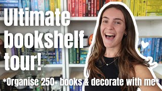 Bookshelf tour how I organise my books 📚✨  booktube [upl. by Andeee]