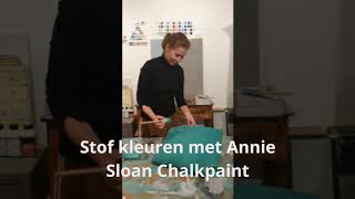 Met Annie Sloan Chalkpaint stof kleuren [upl. by Nessim]