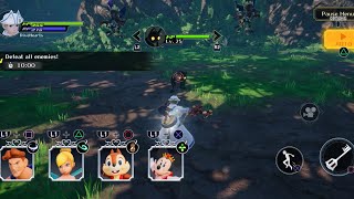 Kingdom Hearts Missing Link  PS5 Controller Battle Quests Closed Beta Test [upl. by Elleinahc]