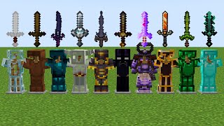 which armor survive more in Minecraft experiment [upl. by Lorrimor]